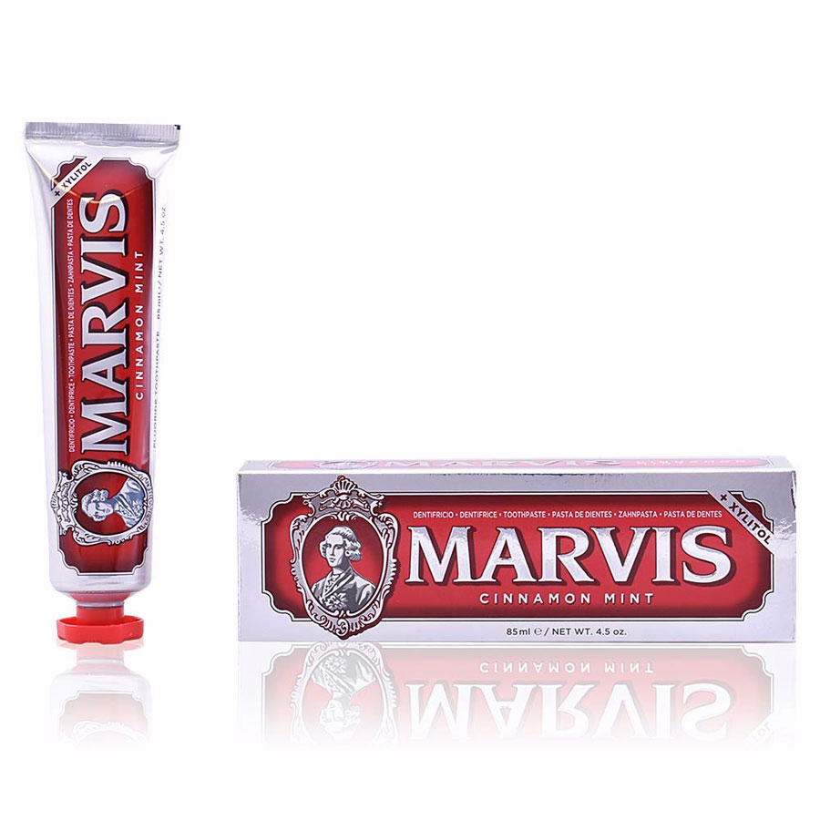 Kem đánh răng Marvis Cinnamon Mint hương quế màu đỏ 85 ml